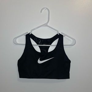 Black Nike sports bra (high support, tight fit)